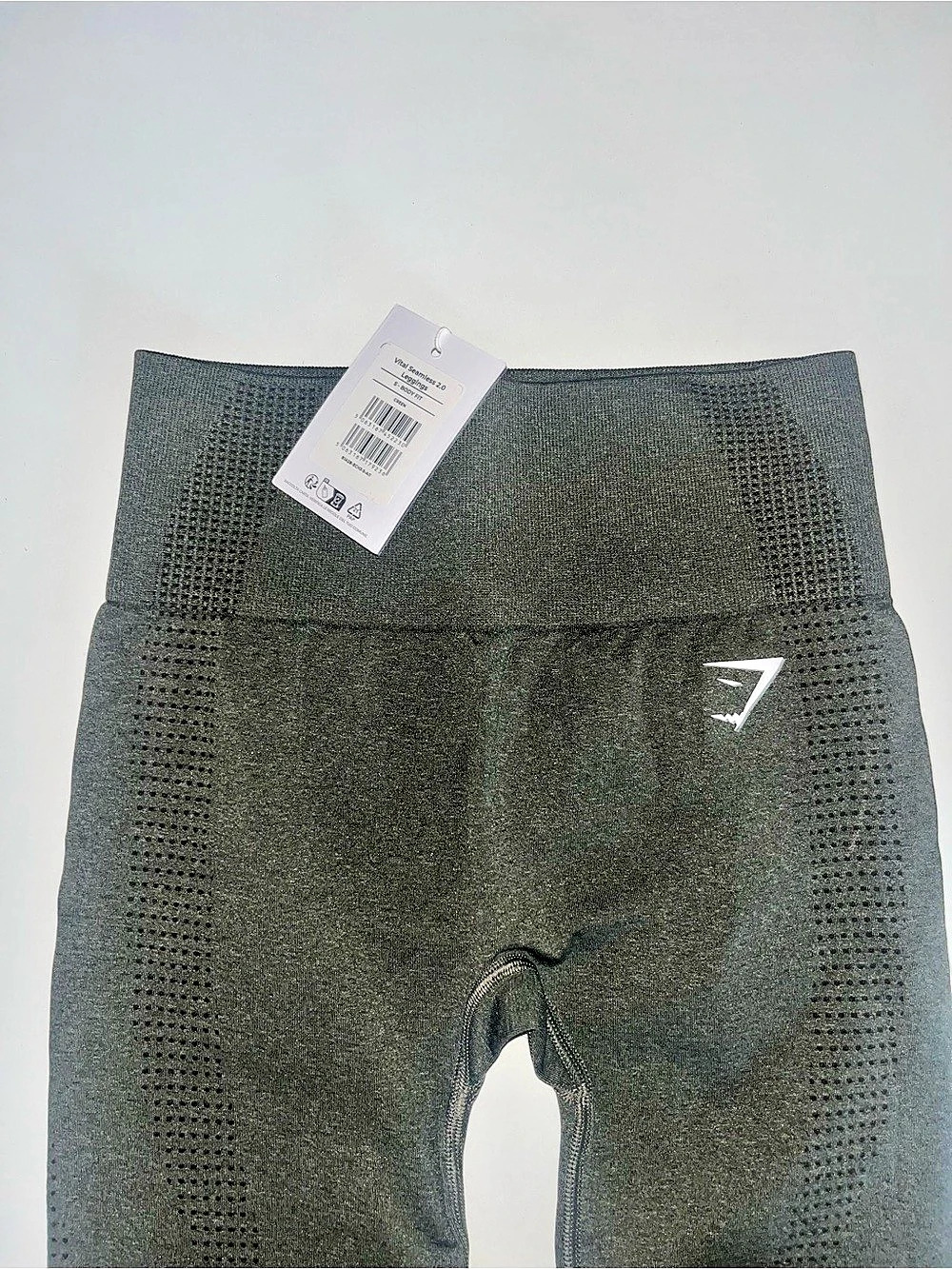 Gymshark Vital Seamless 2.0 Women's Base Green Marl Leggings.